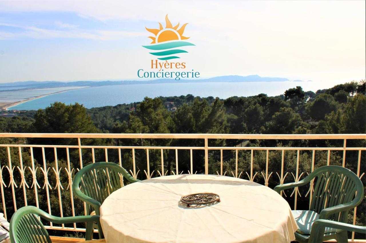 Apartament T3 Standing-Splendide Vue Mer - Piscine Parking By Hc Hyères Zewnętrze zdjęcie